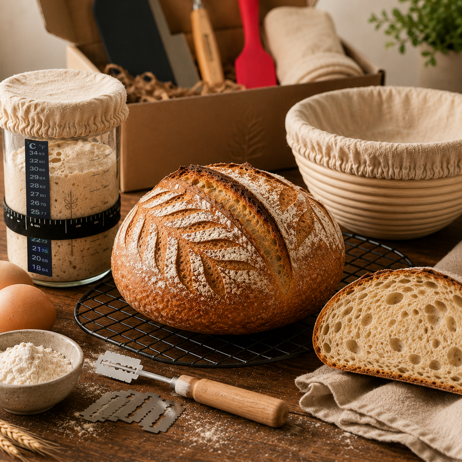 Complete artisan bread baking kit